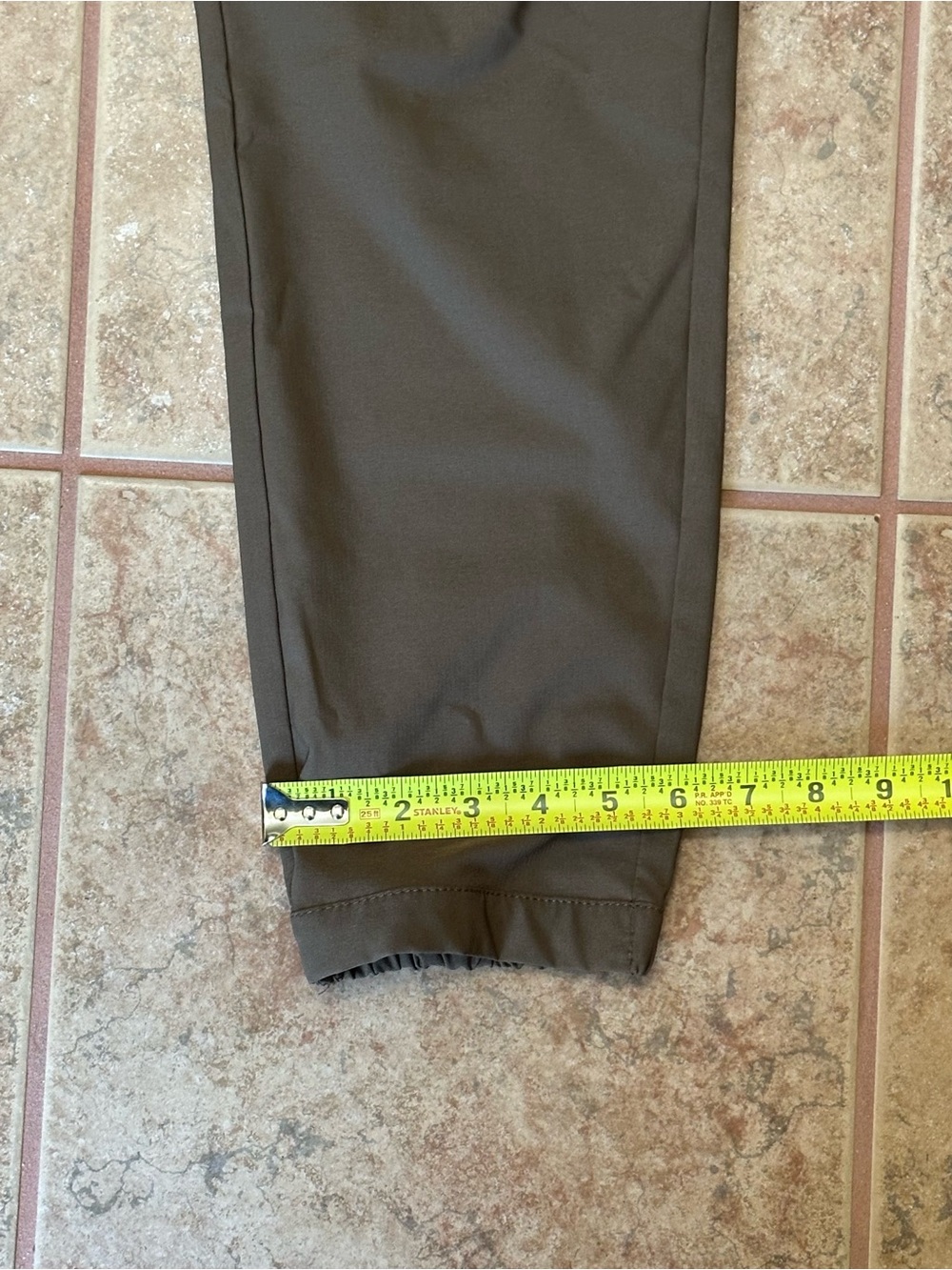 Stone Falcon Brown Cargo Joggers Pants Men's Medium Stretch Nylon Cinch A8-068 - Picture 10 of 16